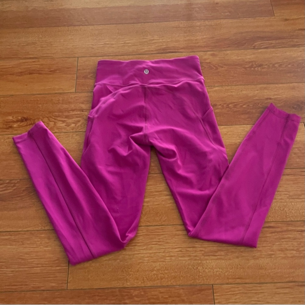 Lululemon Invigorate High Rise Tights 27” Ripened Raspberry - Picture 7 of 9